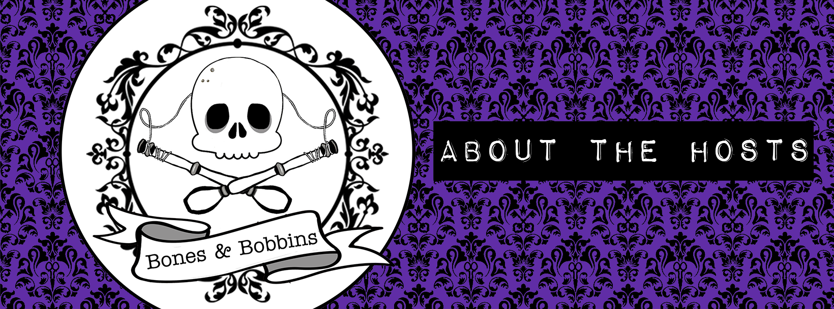 bones_and_bobbins_wallpaper_pattern_repeating_tile_wallpaper_purple_about_button About the Hosts of the Bones & Bobbins Podcast